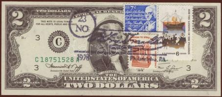 USA 1976. 2$ bélyeges bankjegy T:I