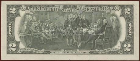 USA 1976. 2$ bélyeges bankjegy T:I