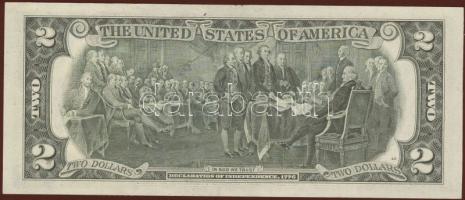 USA 1976. 2$ bélyeges bankjegy T:I