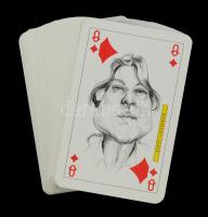 Franciakártya karikatúrákkal