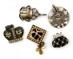 5 db régi bizsu medál