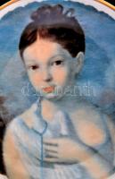 5 db porcelán falitányér, matricásak, hibátlanok, d: 16 és 24,5 cm