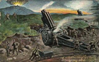 Deutsche Belagerungs-Geschütze vor Verdun / WWI German siege protectors before Verdun s: Hoffmann (fa)