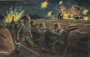 Nachtgefecht in Ostpreußen / Battle at night in East-Prussia s: Hoffmann