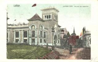 8 db RÉGI képeslap a brüsszeli és liege-i kiállításról, vegyes minőség / 8 pre-1945 Belgian postcard...