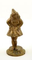 Bohóclány. Bronz szobor 14 cm / Clown girl bronze statue