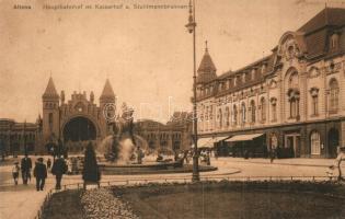 11 db RÉGI belga vasútállomásokat ábrázoló képeslap / 11 pre-1945 Belgian railway stations