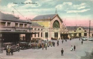 11 db RÉGI belga vasútállomásokat ábrázoló képeslap / 11 pre-1945 Belgian railway stations