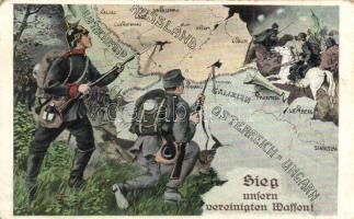 'Sieg unsern vereinigten Waffen!' / German and Austro-Hungarian military alliance, L. & P. 1637.
