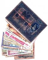 28db-os vegyes magyar és külföldi bankjegy tétel, közte 1902. 1000K piros "DEUTSCHÖSTERREICH&qu...