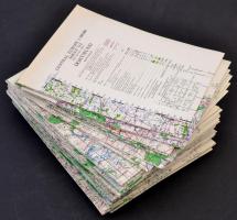 1944 Közép-Európa, topográfiai térképsorozat, 46 db