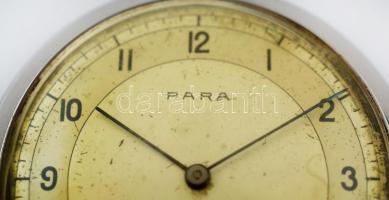 PARA zsebóra, másodpercmutatóval, működőképes állapotban, d: 5 cm