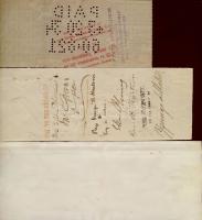 USA 1864+1877+1934. 3db klf csekk