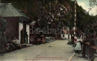 Petrózsény, Petrosani; Határhíd Magyarország és Románia között, Steiner R. kiadása / border bridge between Hungary and Romania (b)
