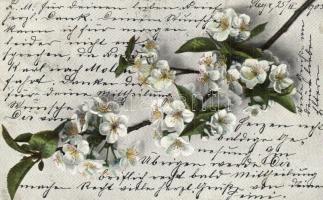 27 db RÉGI litho virágos üdvözlőlap, vegyes minőség / 27 pre-1945 litho floral greeting cards, mixed...