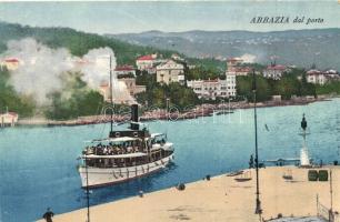 Abbazia, dal porto / port, steamship
