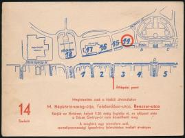 1958 Meghívó a felszabadulás alkalmából rendezett Néphadsereg-díszszemlére