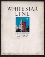 1932 A White Star Line Majestic tengerjárójának prospektusa
