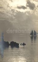 1911 Abbazia, sailboat on the sea, Erich Bährendt photo