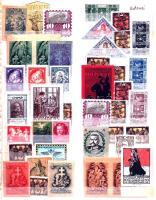 45 dn katonai témájú levélzáró / 45 military poster stamps