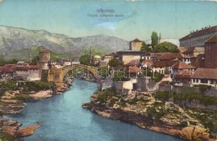 Mostar, general view, bridge (Rb)