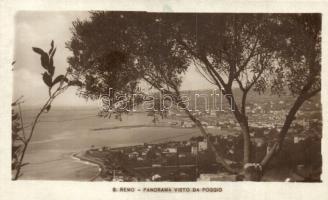 San Remo, Sanremo; Panorama visto da poggio / view from the hill