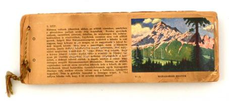 cca 1940 Magyar, nagyrészt Szegedhez kötődő matricagyűjtemény, borító nélküli, leírásokkal kiegészített albumba rendezve, cca 30 db