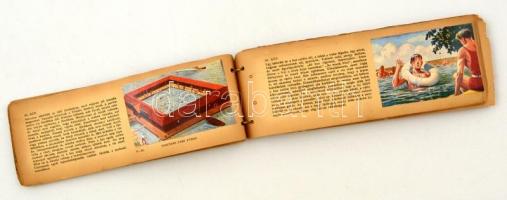 cca 1940 Magyar, nagyrészt Szegedhez kötődő matricagyűjtemény, borító nélküli, leírásokkal kiegészít...