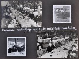 cca 1940 Fotóalbumlap katonai fotókkal (erdélyi bevonulás képeivel), közte családi fotók is, összese...