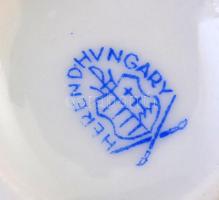Herendi Eton mintás mokkás csésze és alj, kézzel festett, jelzett, hibátlan