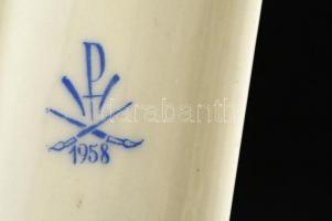 Herendi fogpiszkáló tartó, kézzel festett, jelzett, hibátlan, h:7,5 cm, m:5,5 cm