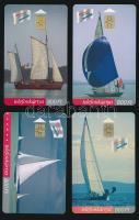 4 db hajó témájú, telefonkártya