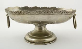 Alpakka talpas kínáló (fülekkel), jelzés nélkül, m:13 cm, h:31 cm