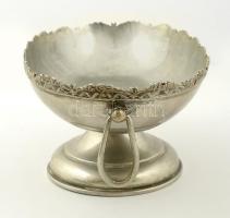 Alpakka talpas kínáló (fülekkel), jelzés nélkül, m:13 cm, h:31 cm