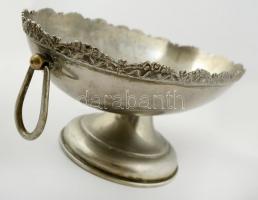 Alpakka talpas kínáló (fülekkel), jelzés nélkül, m:13 cm, h:31 cm