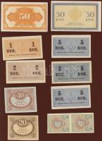 Oroszország 1905-től 23db bankjegy egy-két duplával T:I,I-