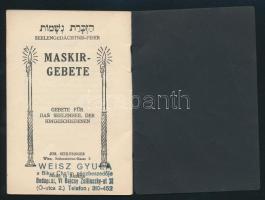 1927 Tasilich ima és Maskir ima. két kisalakú imakönyv. / 2 Hebrew prayer booklet