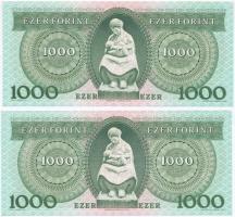 1996. 1000Ft "F" (2x) sorszámkövetők T:I