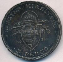 1938. 5P Ag "Szent István" T:2,2- több durva ph., patina