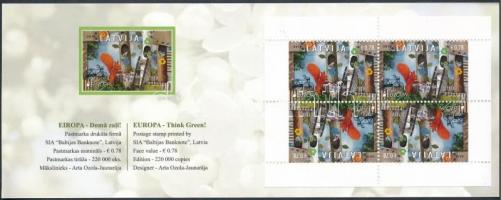 Europa CEPT, Environmental Awareness stamp-booklet, Europa CEPT, Környezettudatosság bélyegfüzet