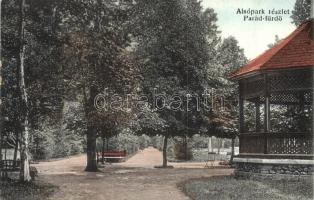 Parád - 5 db RÉGI városképes lap, Sasvár, Grófi kastély