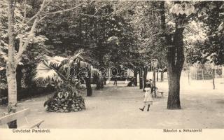 Parád - 5 db RÉGI városképes lap, Sasvár, Grófi kastély