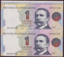 Argentína 1992-94. 1P függőleges párban T:I