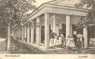 Harkány, Harkányfürdő - 4 db RÉGI városképes lap