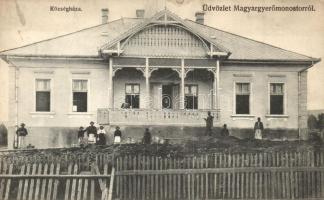 Magyargyerőmonostor, Manastireni; Községháza, Nagy Kálmán kiadása / town hall