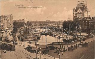 Rotterdam, Spaansche- en Geldersche kade / street view with tram