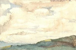 1910 Magyarád, Maderat; két db saját kézzel festett képeslap / 2 hand-painted art postcards