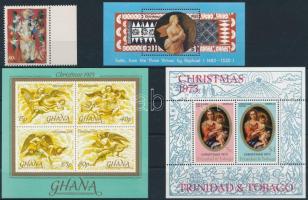 1970-1995 Christmas 7 blocks + 1 stamp 1970-1995 Karácsony motívum 7 klf blokk + 1 db önálló érték 3...