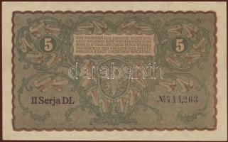Lengyelország 1919. 5M T:II