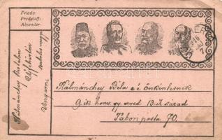 13 db RÉGI első világháborús katonai képeslap és üdvözlőlap, búcsúzás, tábori posta / 13 pre-1945 WW...